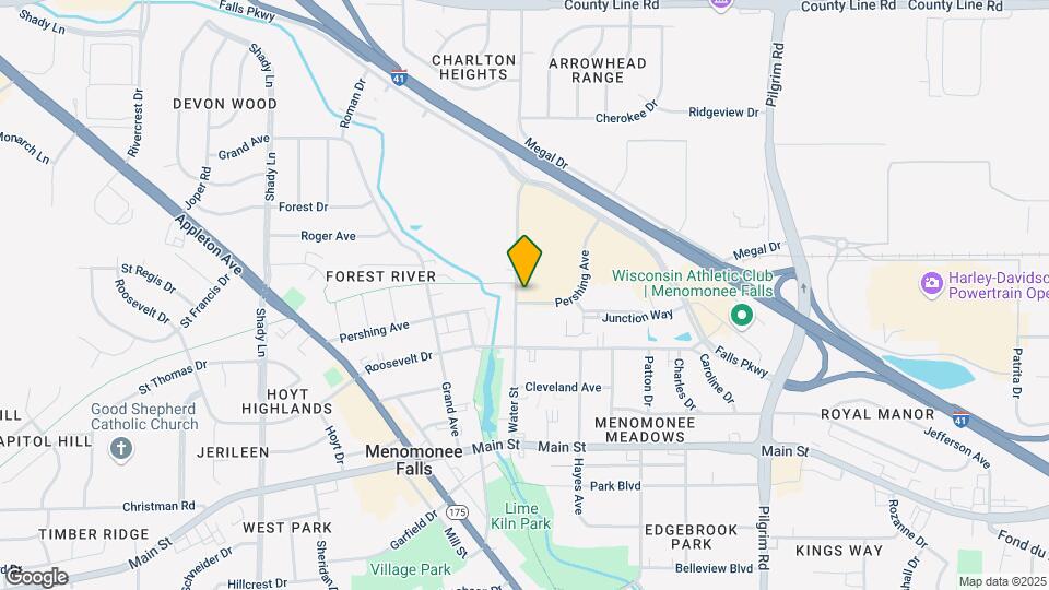 N91W16356-W16356 Pershing Ave Map and Location Details