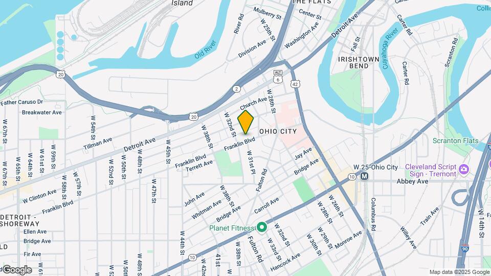 3014 Franklin Blvd Map and Location Details