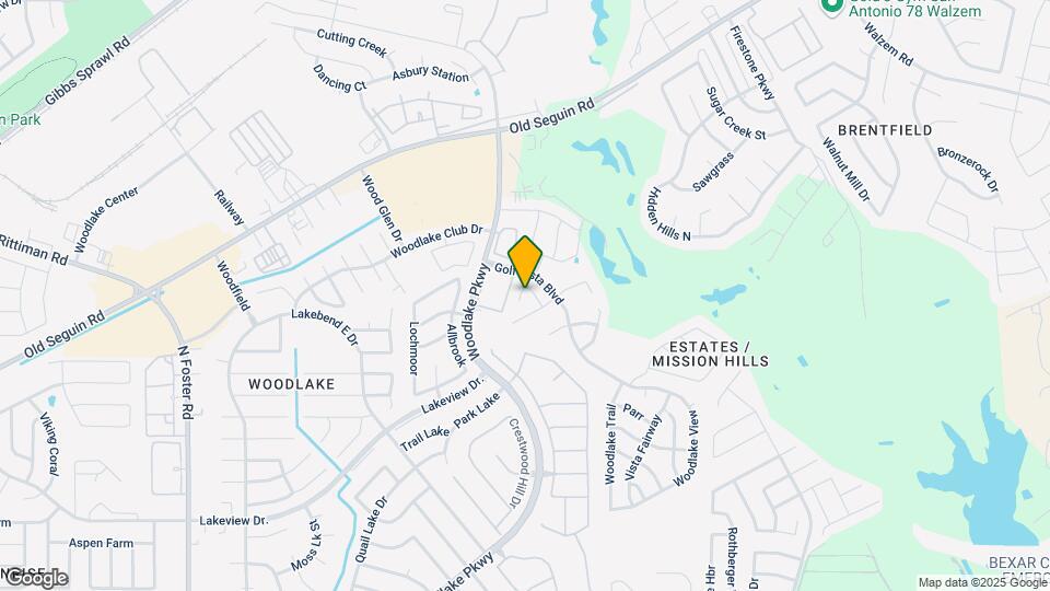 5822 Golf Bend Map and Location Details