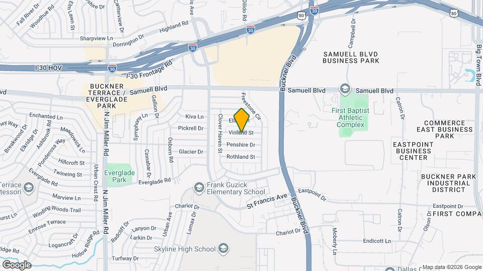 7136 Vinland St Map and Location Details