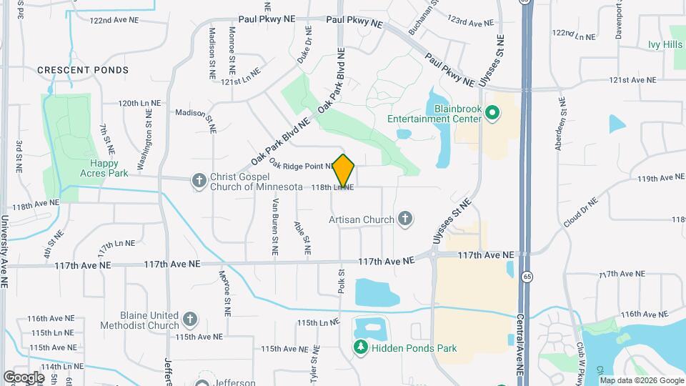 930 118th Ln NE Map and Location Details