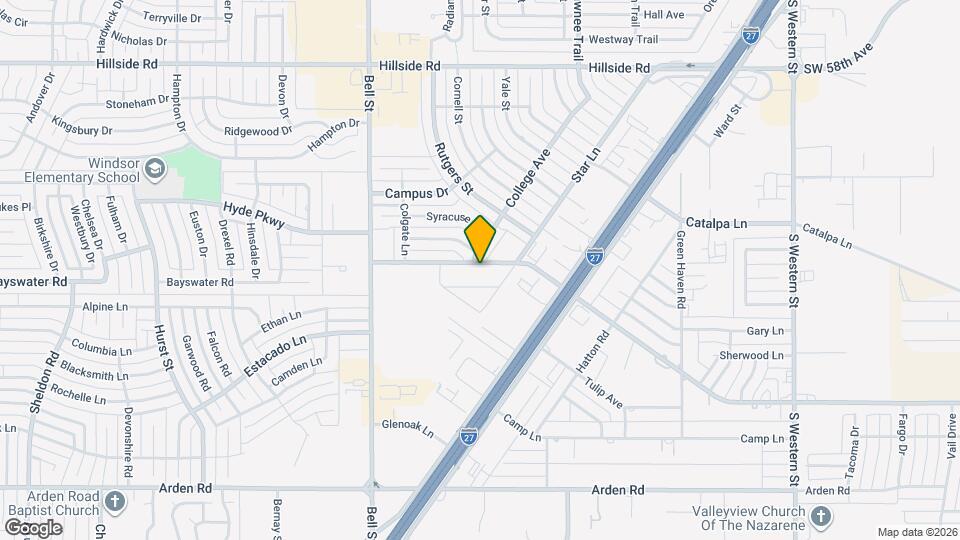 5539 W Farmers Ave Map and Location Details