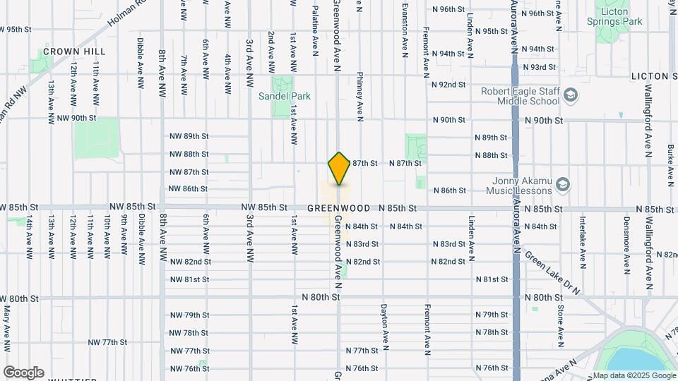 8537 Greenwood Ave N Map and Location Details