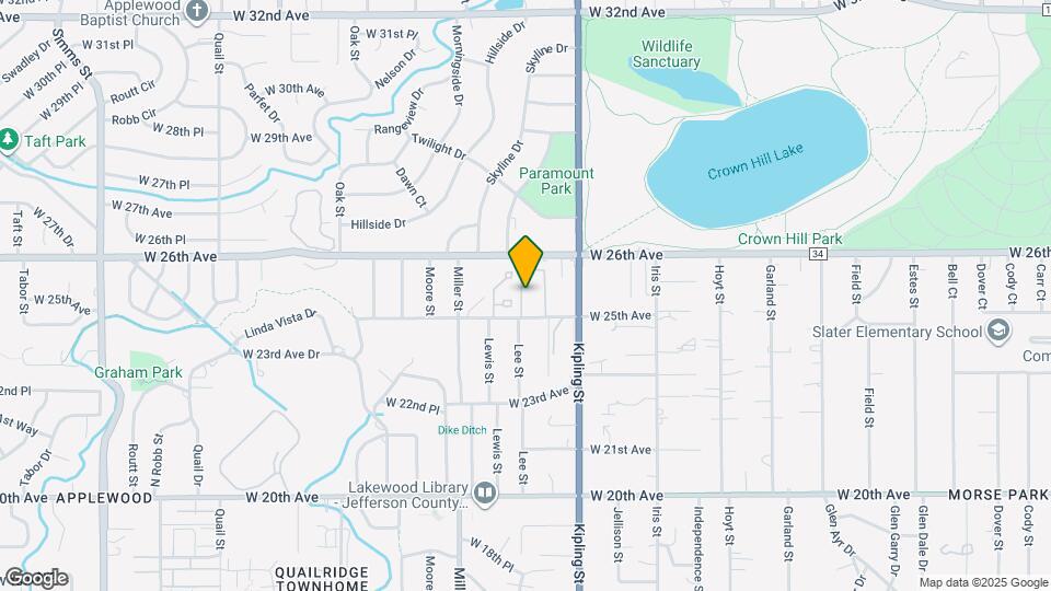 10185 W 25th Ave Map and Location Details