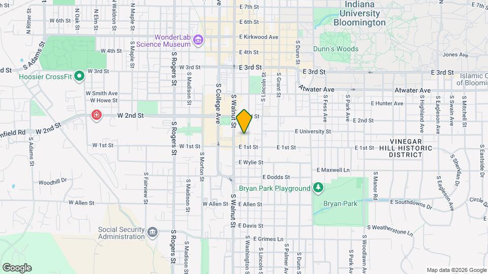 524 S Washington St Map and Location Details