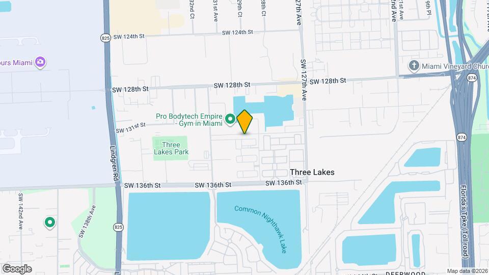 12973 SW 132nd Terrace Map and Location Details