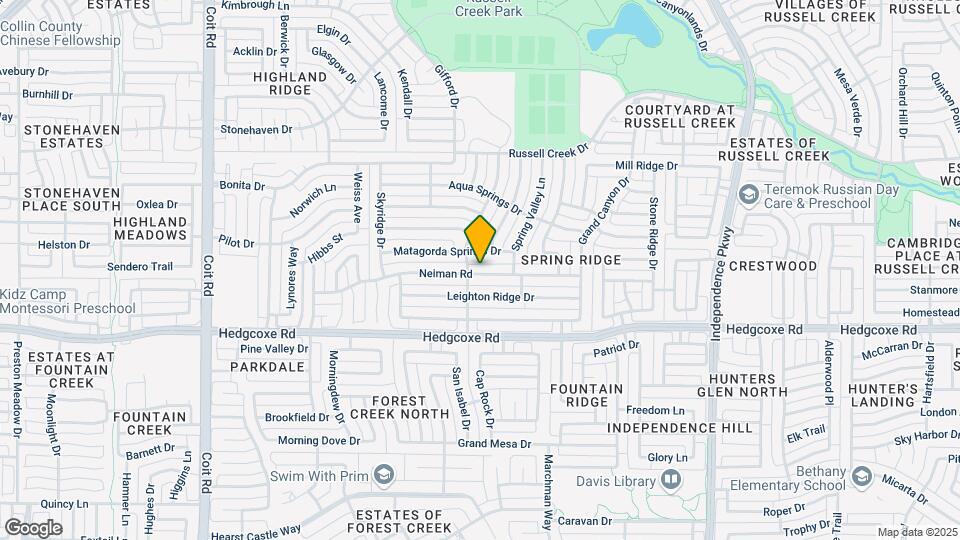 3421 Neiman Rd Map and Location Details