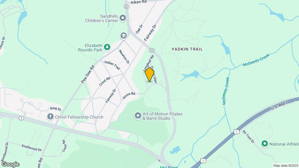 105 Longleaf Rd Map and Location Details