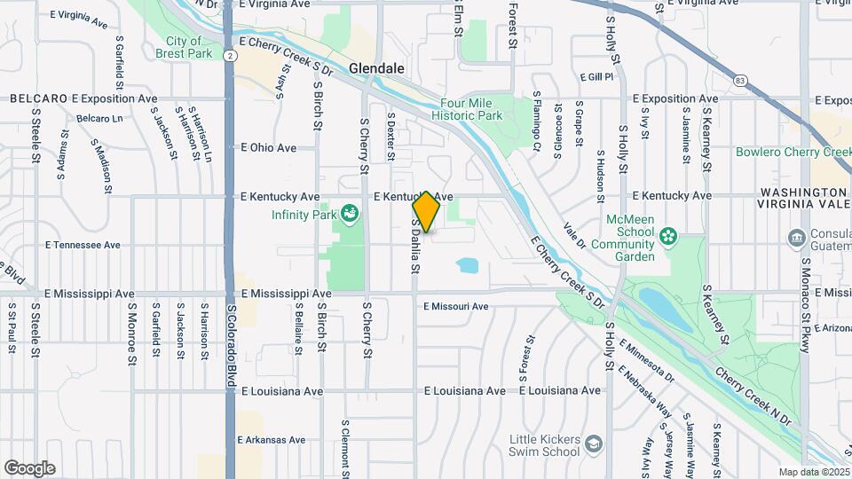 4826 E Kentucky Ave Map and Location Details