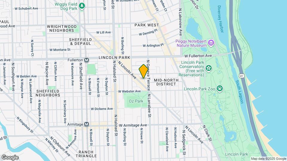 2235-2239 N Lincoln Ave Map and Location Details