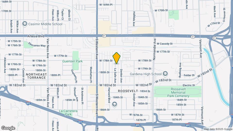 17834 La Salle Ave, Unit 2 Map and Location Details