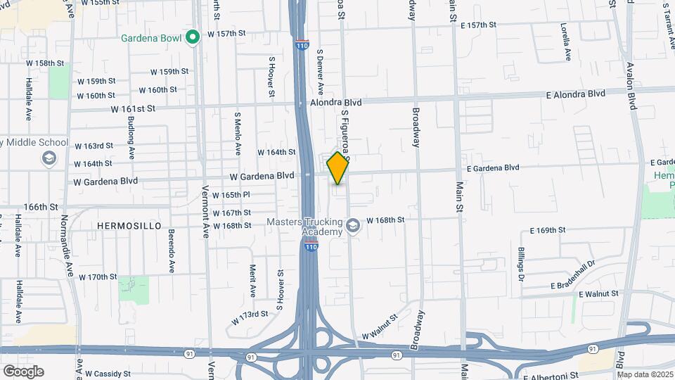 16521 S Figueroa St Map and Location Details