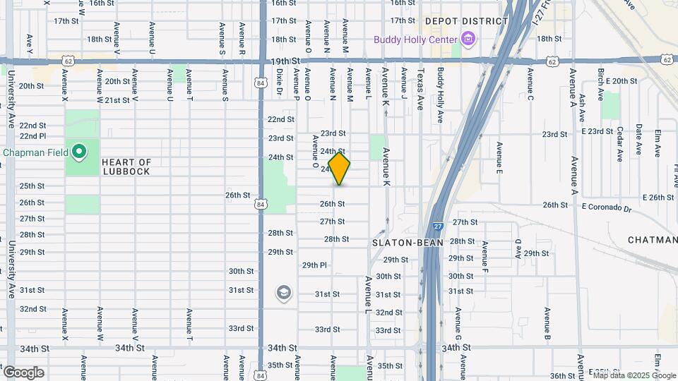 1321 25th St Map and Location Details