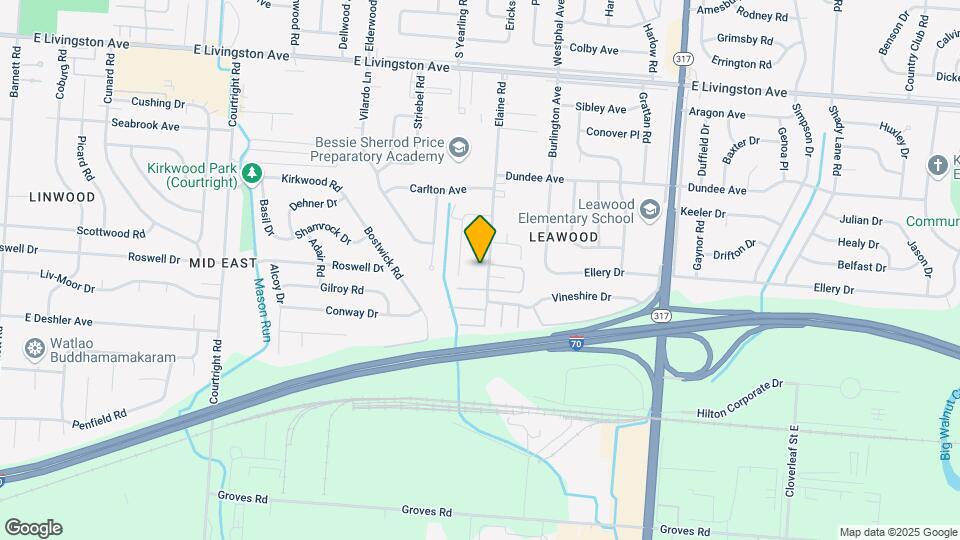 1729 Elaine Rd Map and Location Details