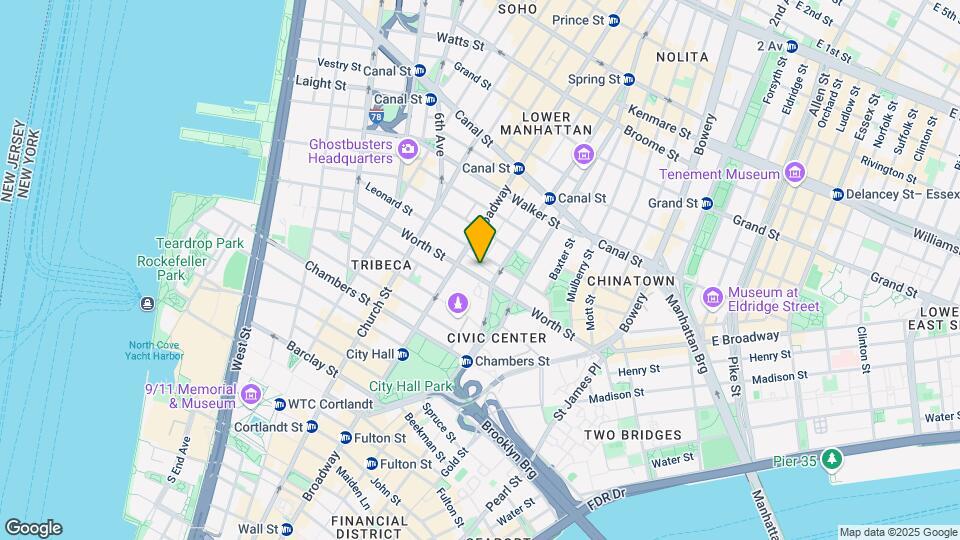 95 Worth St Map and Location Details
