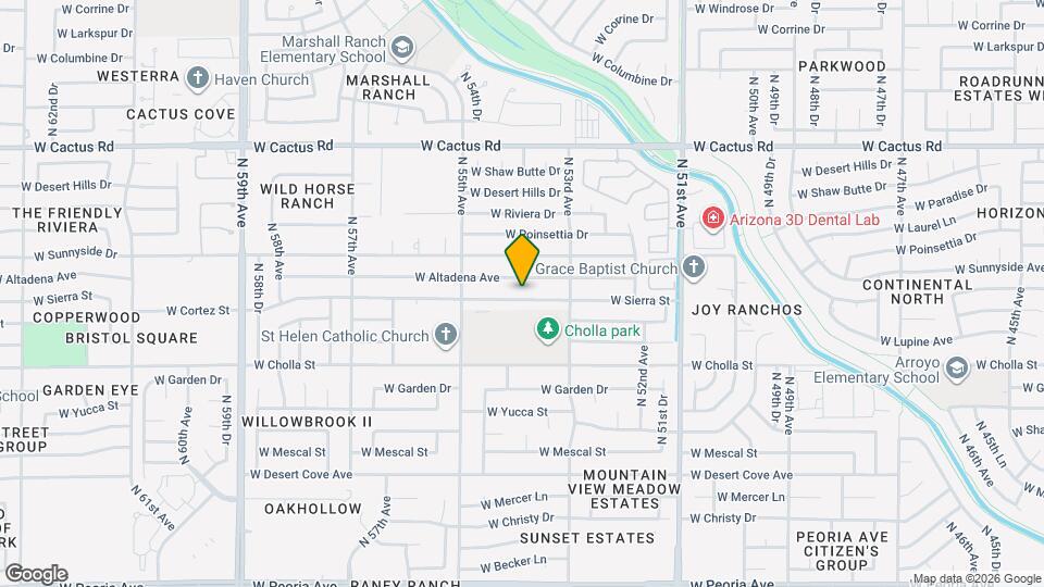 5346 W Sierra St Mapa y Detalles de la Ubicación