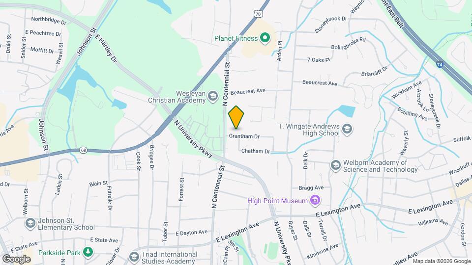 1307 Grantham Dr Map and Location Details