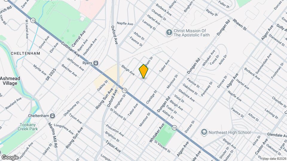 7400 Lawndale Ave Map and Location Details