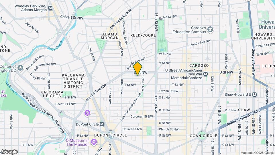 1723 Willard St NW Map and Location Details