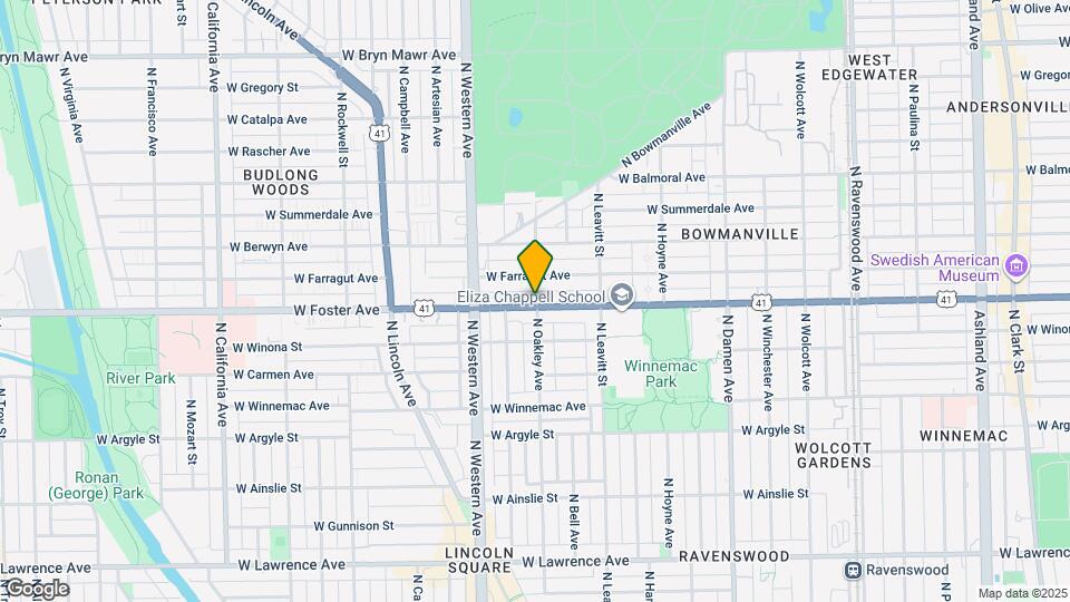 5202 N Oakley Ave Mapa y Detalles de la Ubicación