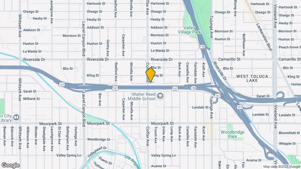 4628 Colfax Ave Map and Location Details