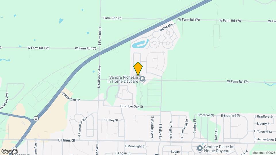 1095 N Northwood Ave Map and Location Details