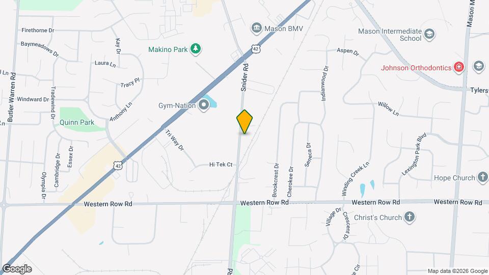 930 Snider Rd, Unit 109 Map and Location Details