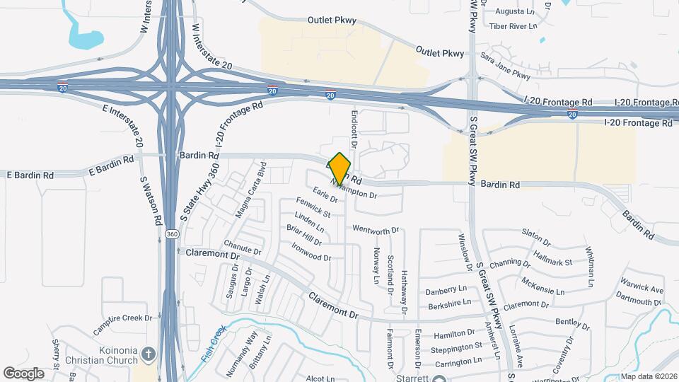 2807 N Hampton Dr Map and Location Details