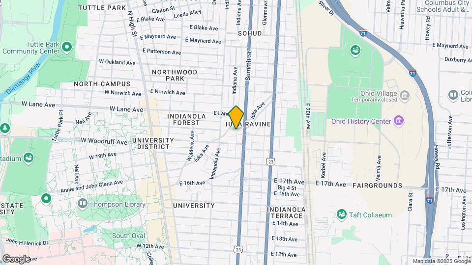 2 Bed/1 Bath Townhouse Map and Location Details