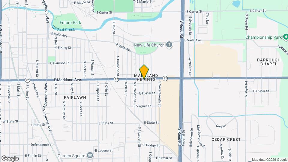 1501 E Markland Ave Map and Location Details