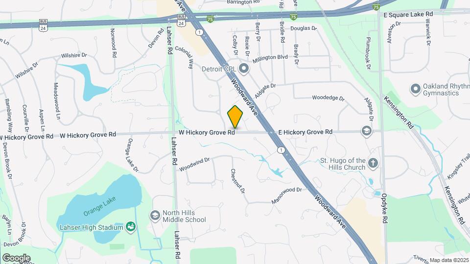 100 W Hickory Grove Rd Map and Location Details