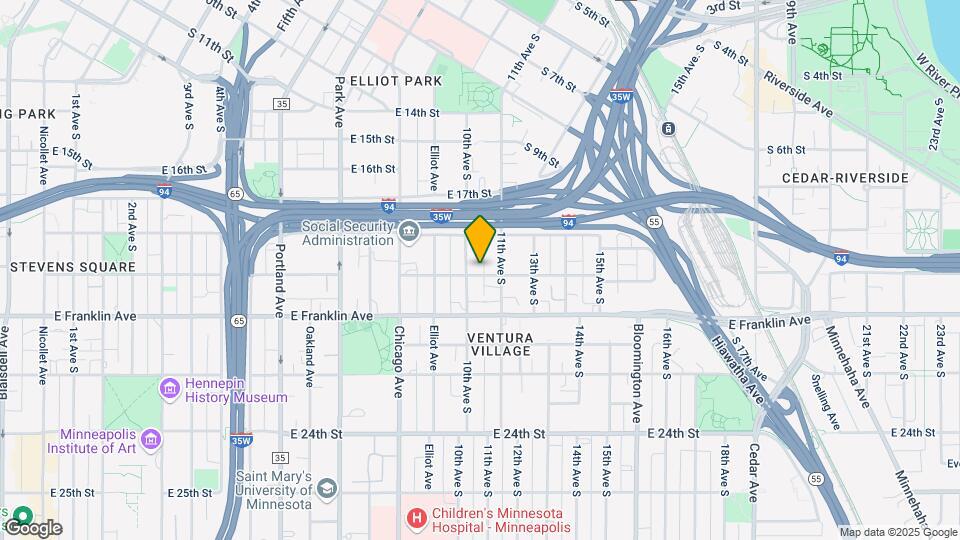 1010 E 19th St Map and Location Details