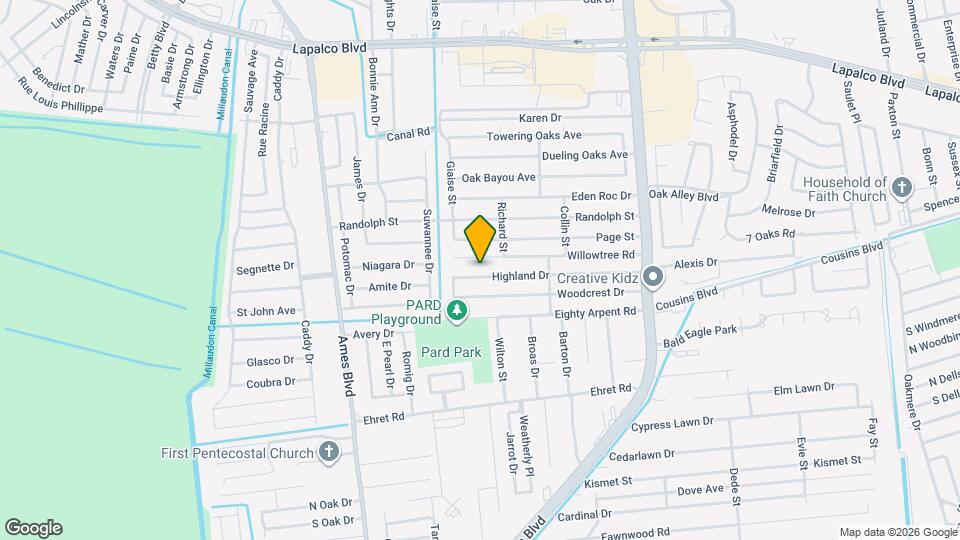 5160 Highland Dr Map and Location Details