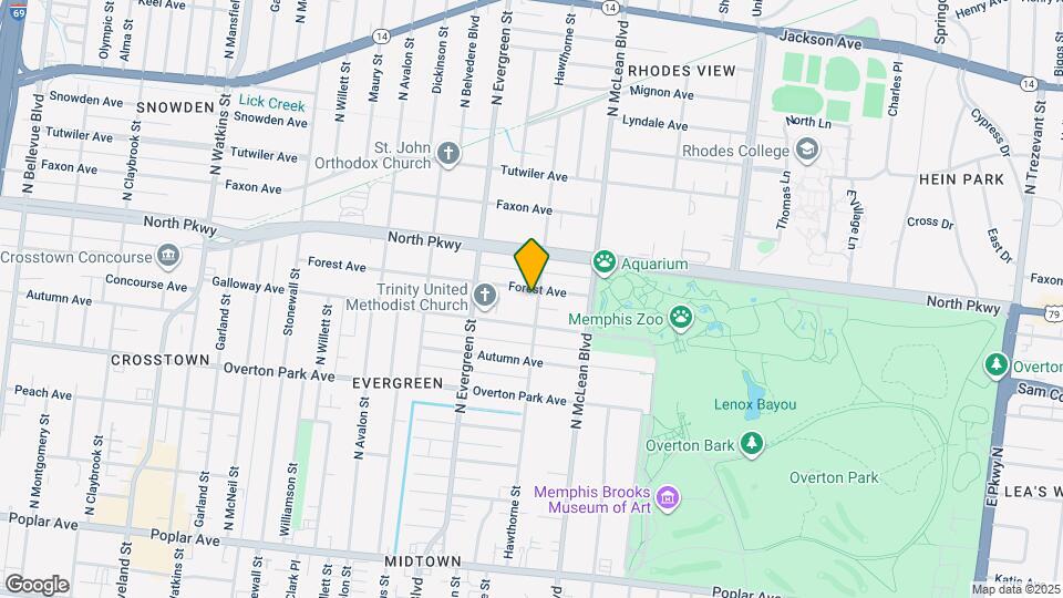 1781 Forest Ave Map and Location Details