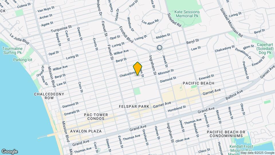 1442 Missouri St Map and Location Details