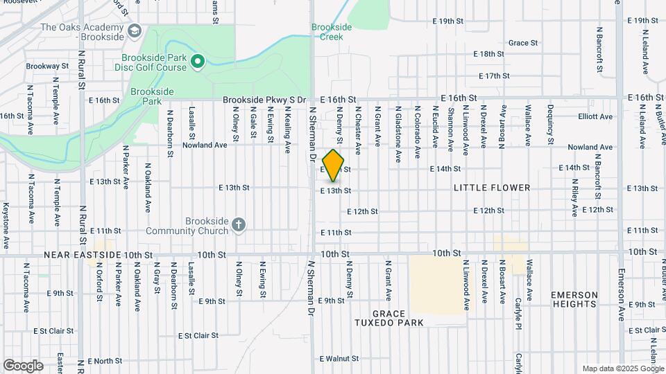 3844 E 13th St Map and Location Details