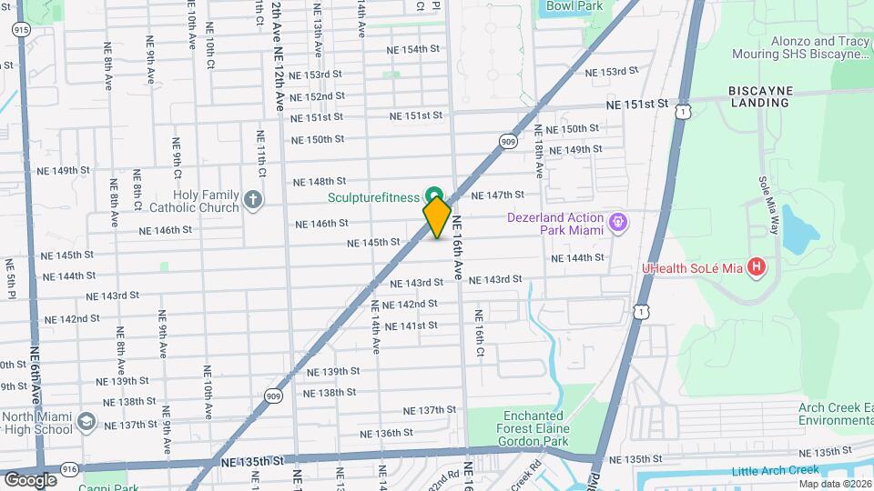 1560 NE 145th St, Unit 2 Mapa y Detalles de la Ubicación