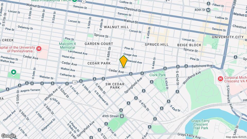 4617 Cedar Ave Map and Location Details