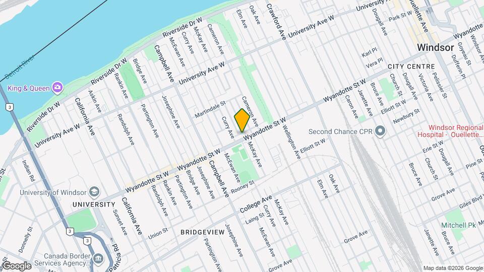 1424 Wyandotte St W Map and Location Details