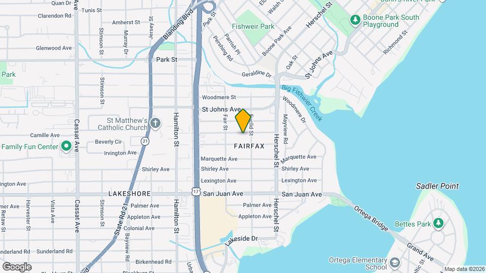 4316 Beverly Ave, Unit Garage apartment Map and Location Details