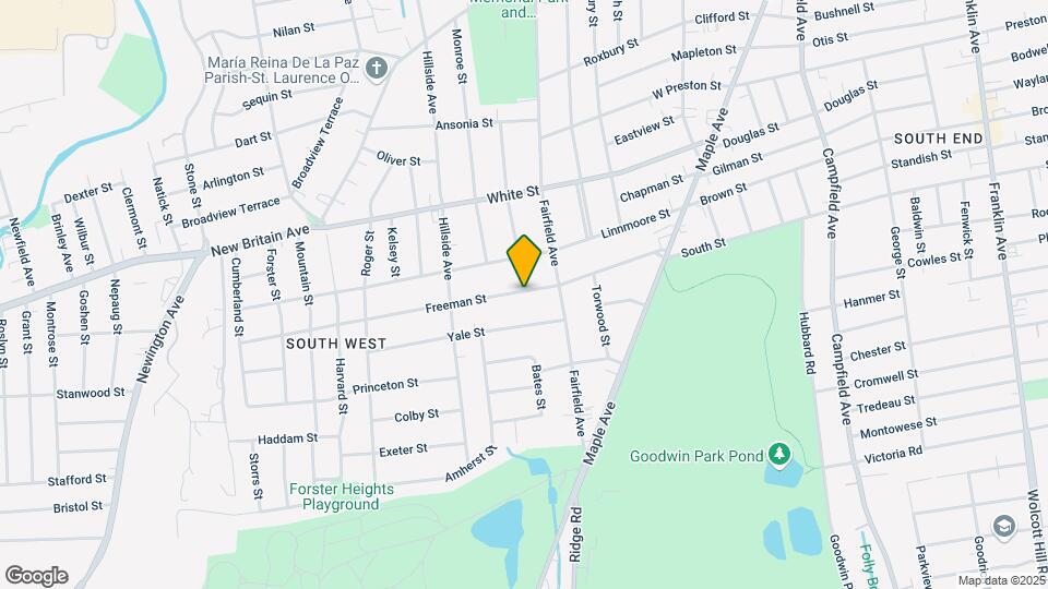 127 Freeman St-Unit -1st Floor Map and Location Details