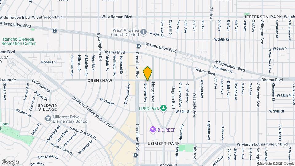 3766 S Bronson Ave Map and Location Details