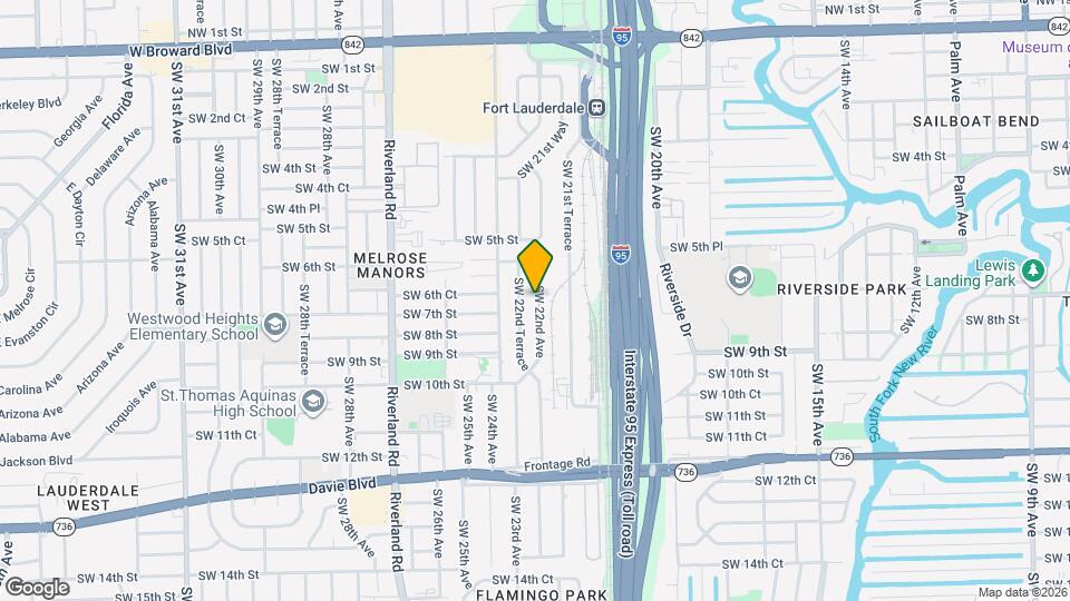 605 SW 22nd Ave Map and Location Details