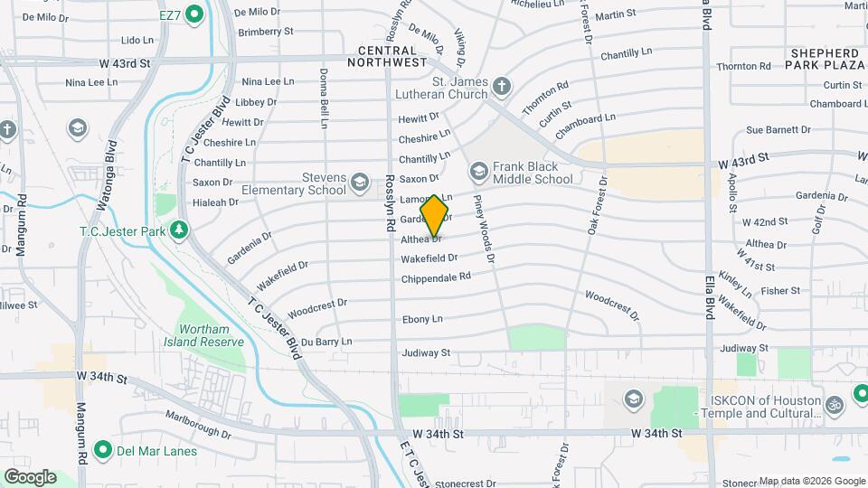 1705 Althea Dr Map and Location Details