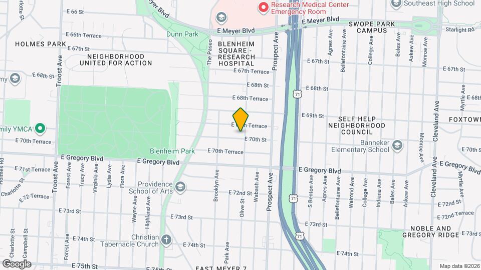 2242 E 70th St Map and Location Details