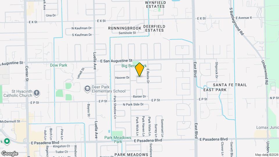 1621 N Yellowstone Dr Map and Location Details