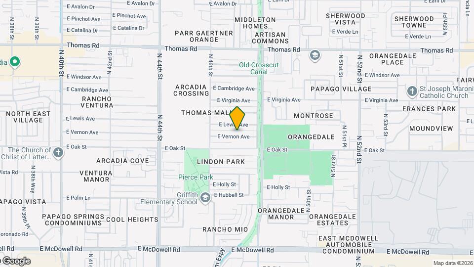 4652 E Vernon Ave Map and Location Details