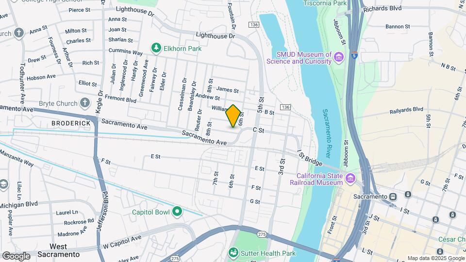 608 California St, Unit 608 Map and Location Details