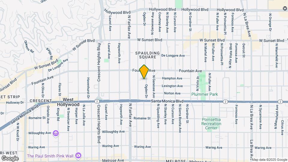 1211 N Ogden Dr Mapa y Detalles de la Ubicación