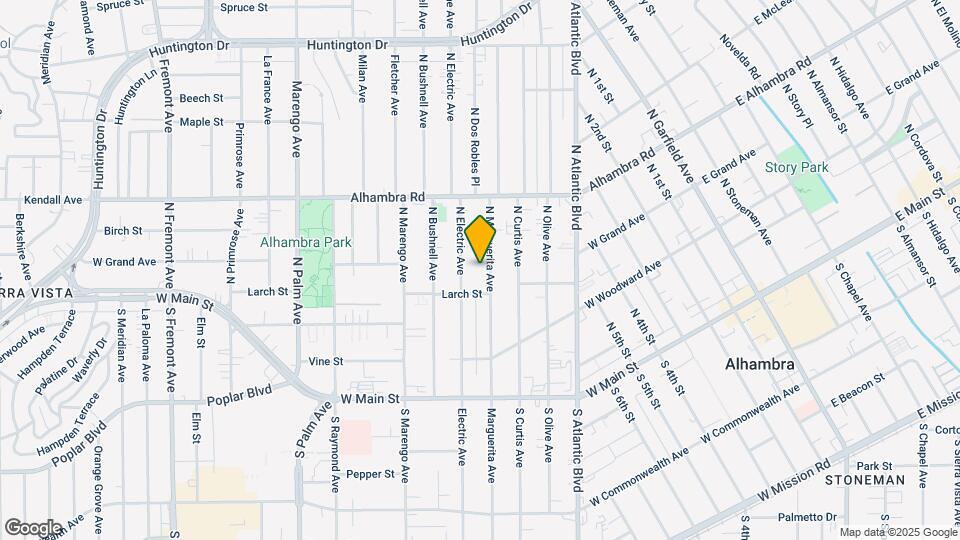 321 N Marguerita Ave Map and Location Details
